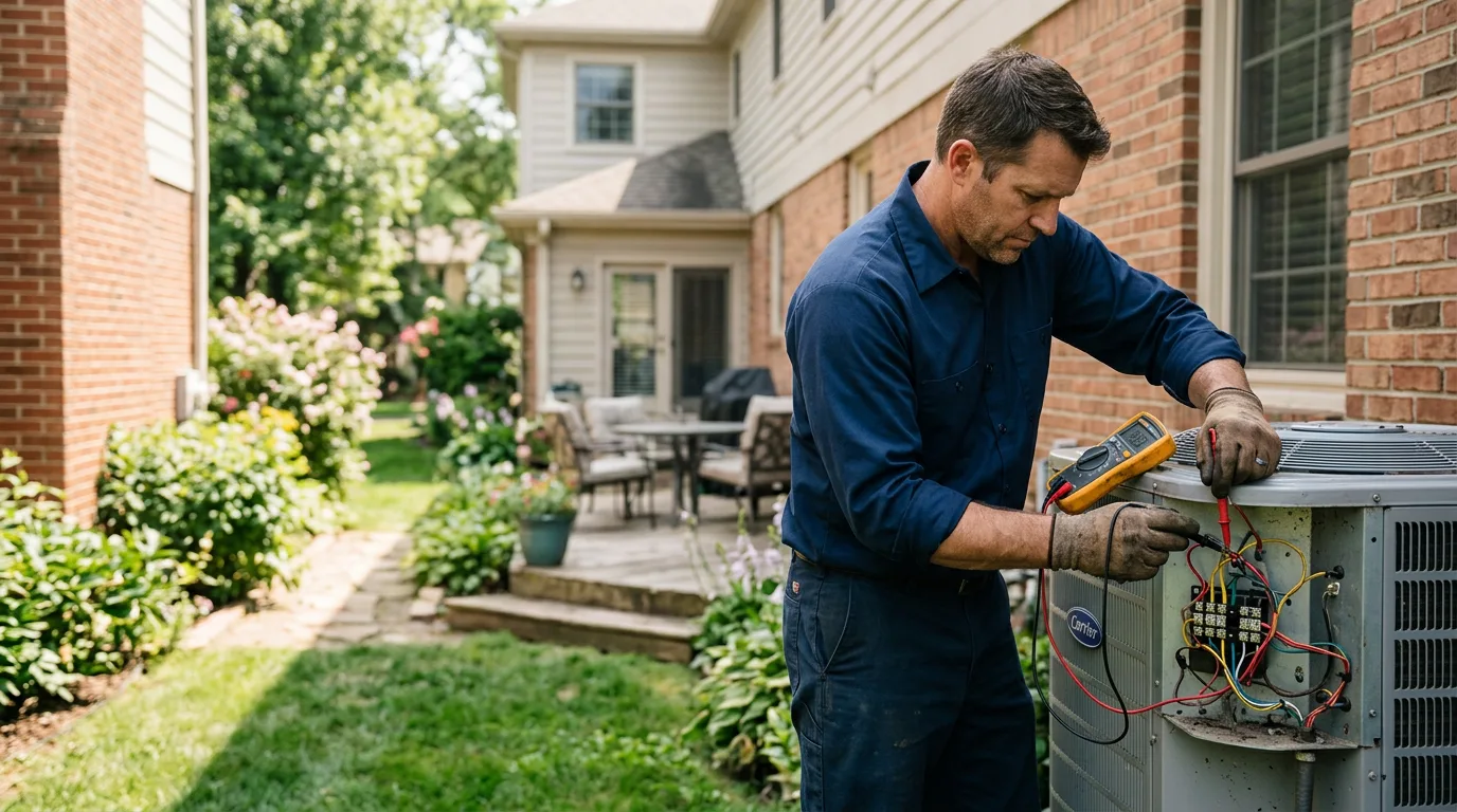 HVAC technician working near Frenchburg, KY